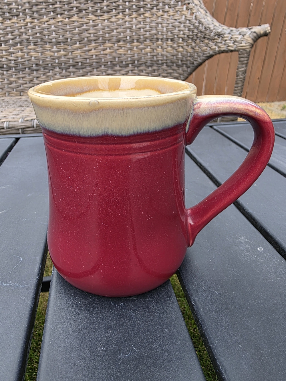 LTD Commodities I See Dumb People Mug Drip Glaze Stoneware Novelty Burgundy 16oz - Picture 2 of 7